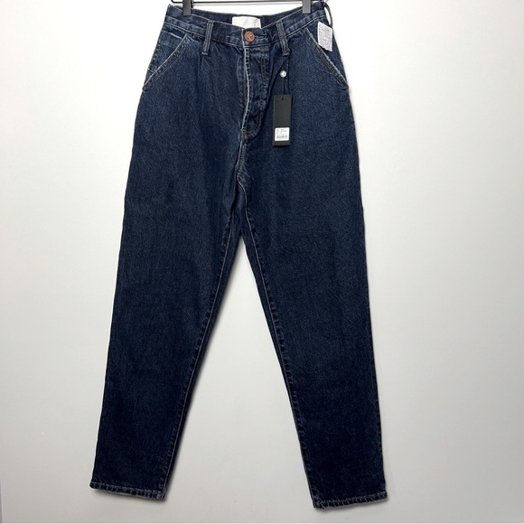 FP One Teaspoon High Waisted Smiths Tailored Jeans Dark Wash Blue NEW Trending - Picture 1 of 13